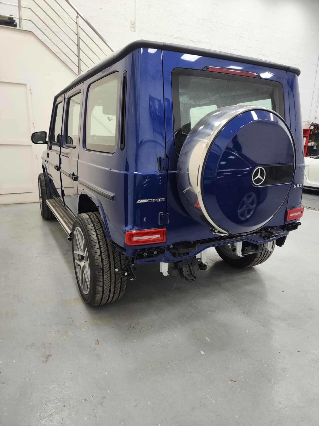 Mercedes-AMG G63 rear bodywork prepared for BRABUS G 800-style conversion at Digi-Tec