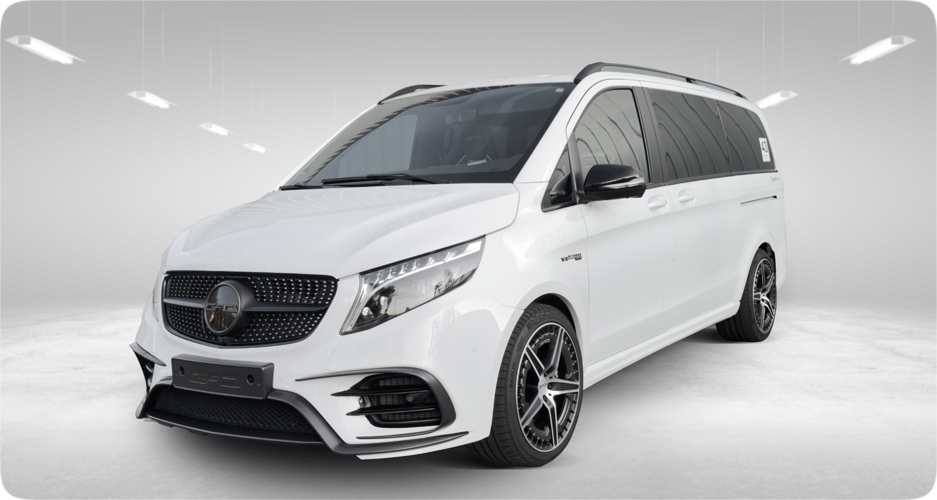 التصميم الخارجي لسيارة مرسيدس V-Class VRX